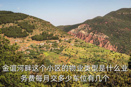 上海市回民車交物業(yè)費(fèi)的小區(qū)，金誼河畔這個(gè)小區(qū)的物業(yè)類型是什么業(yè)務(wù)費(fèi)每月交多少車位有幾個(gè)