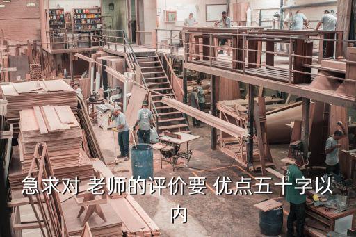 急求對 老師的評價要 優點五十字以內