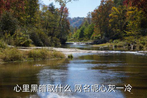 心里黑暗取什么 網(wǎng)名呢心灰一冷