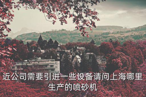 近公司需要引進一些設(shè)備請問上海哪里生產(chǎn)的噴砂機