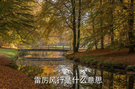 雷厲風行什么意思,雷厲風行出自何方?