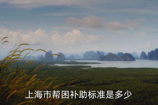 上海市幫困補助標準是多少