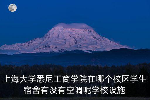 上海大學悉尼工商學院在哪個校區學生宿舍有沒有空調呢學校設施