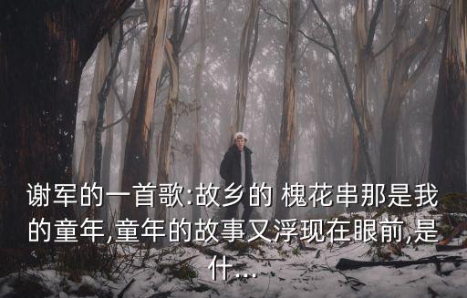 謝軍的一首歌:故鄉(xiāng)的 槐花串那是我的童年,童年的故事又浮現(xiàn)在眼前,是什...