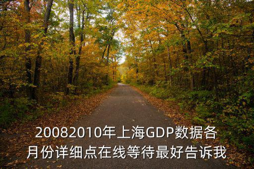 20082010年上海GDP數據各月份詳細點在線等待最好告訴我