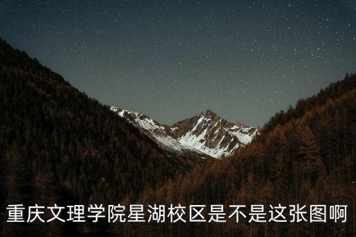 重慶文理學院星湖校區是不是這張圖啊