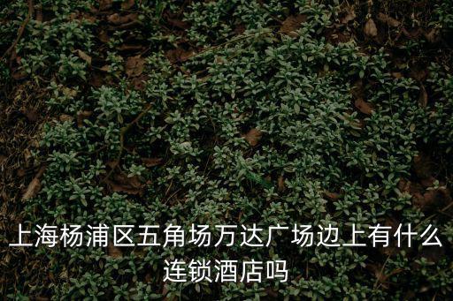 上海楊浦區五角場萬達廣場邊上有什么連鎖酒店嗎