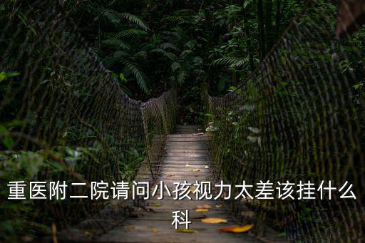 重醫附二院請問小孩視力太差該掛什么科