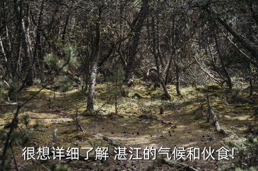 很想詳細(xì)了解 湛江的氣候和伙食!