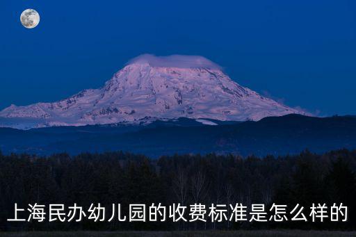上海民辦幼兒園的收費(fèi)標(biāo)準(zhǔn)是怎么樣的