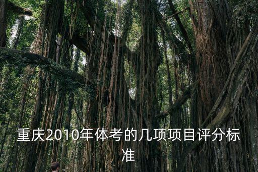 重慶市體育類考試標(biāo)準(zhǔn)，重慶的體育考試