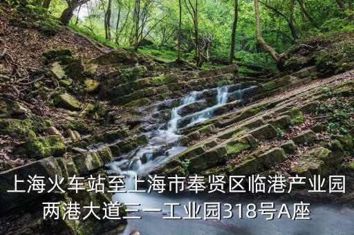 上海火車站至上海市奉賢區臨港產業園兩港大道三一工業園318號A座