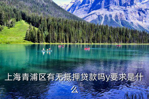 上海青浦區(qū)有無抵押貸款嗎y要求是什么
