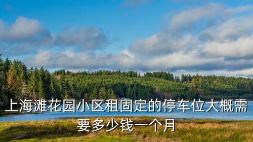 上海灘花園小區租固定的停車位大概需要多少錢一個月