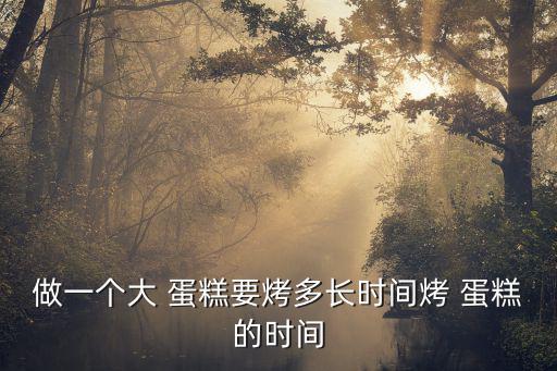 做一個(gè)大 蛋糕要烤多長(zhǎng)時(shí)間烤 蛋糕的時(shí)間