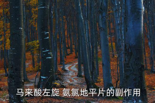  馬來(lái)酸左旋 氨氯地平片的副作用