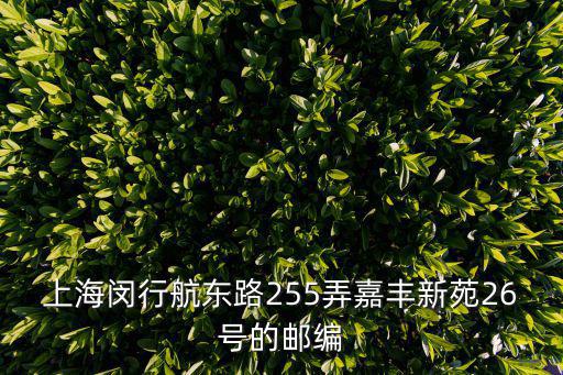 上海市嘉豐新苑，上海市七寶鎮(zhèn)嘉豐新苑屬于哪個(gè)居委會(huì)