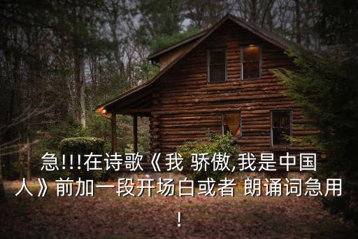 我驕傲我是中國人朗誦稿,我是中國人
