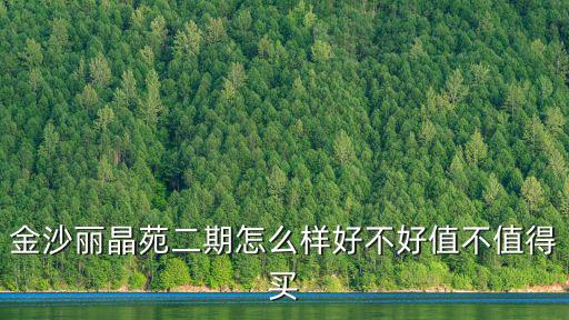 金沙麗晶苑二期怎么樣好不好值不值得買