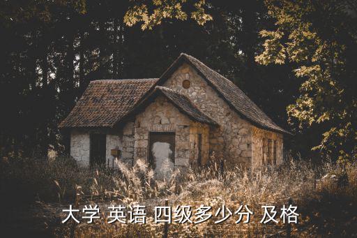 大學英語四級多少分及格,大學英語四級及格學生可報考六級