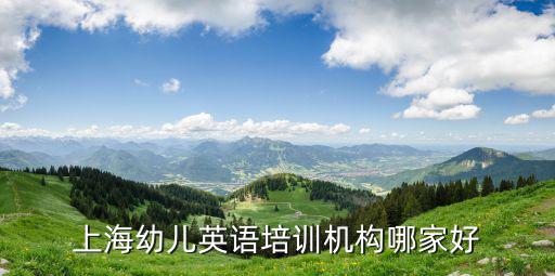 上海市幼兒教育培訓機構，上海幼兒英語培訓機構哪家好