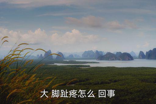 大 腳趾疼怎么 回事