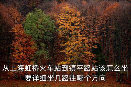 從上海虹橋火車站到鎮平路站該怎么坐要詳細坐幾路往哪個方向