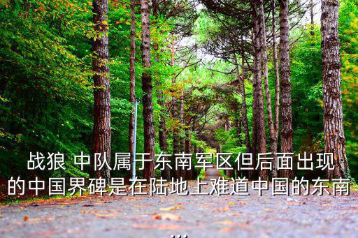 戰狼 中隊屬于東南軍區但后面出現的中國界碑是在陸地上難道中國的東南...