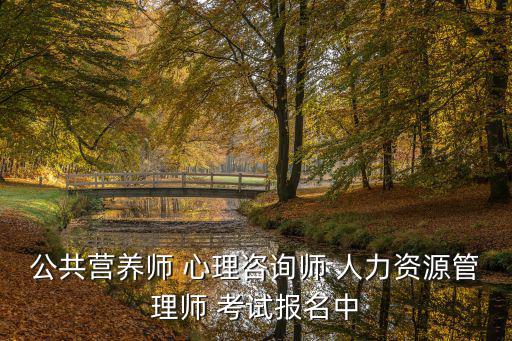 公共營養(yǎng)師 心理咨詢師 人力資源管理師 考試報(bào)名中