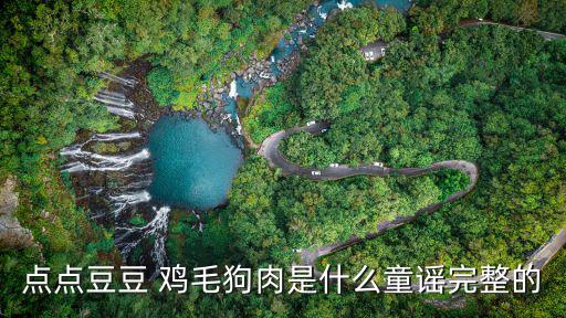 點點豆豆 雞毛狗肉是什么童謠完整的
