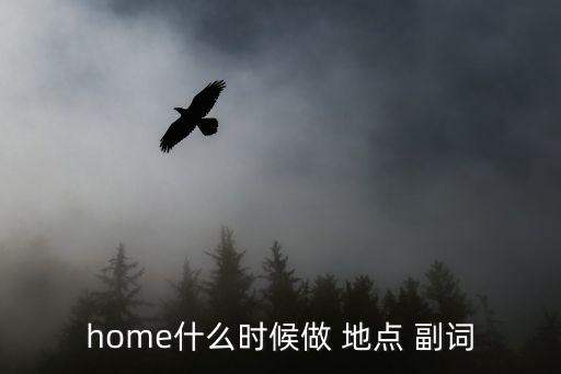 home什么時候做 地點 副詞