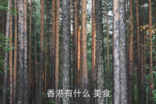  香港有什么 美食