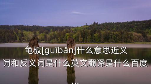 龜板,龜板龜甲來自龜背龜腹甲的區(qū)別