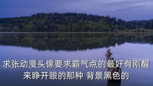 動漫頭像霸氣，求張動漫頭像要求霸氣點的最好有剛醒來睜開眼的那種 背景黑色的