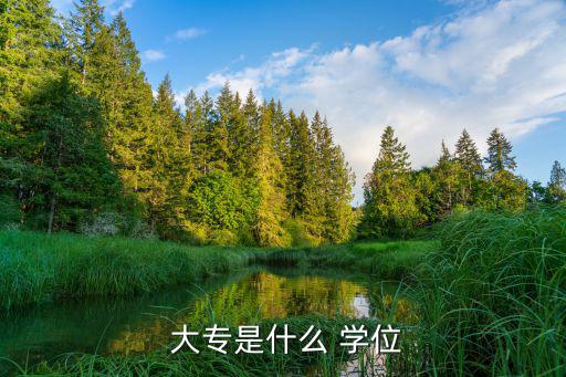  大專是什么 學(xué)位