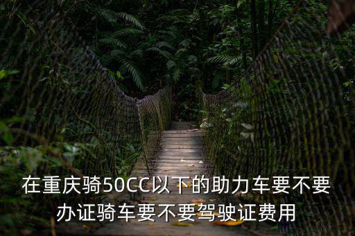 重慶市電動車合格證，在重慶騎50CC以下的助力車要不要辦證騎車要不要駕駛證費用