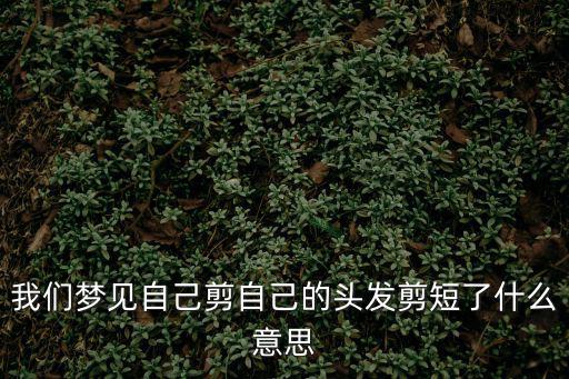 夢見頭發剪短了，夢到頭發剪短了寓意好嗎