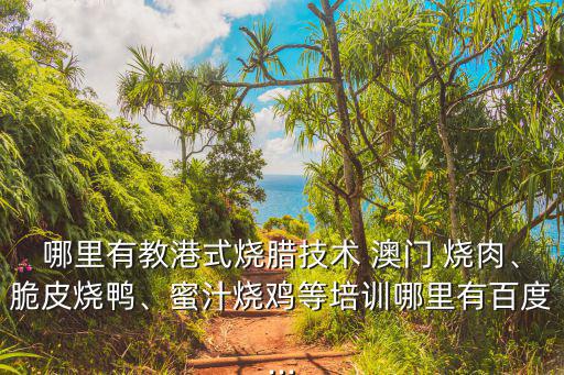 哪里有教港式燒臘技術 澳門 燒肉、脆皮燒鴨、蜜汁燒雞等培訓哪里有百度...