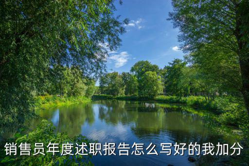 銷售員年度述職報告怎么寫好的我加分