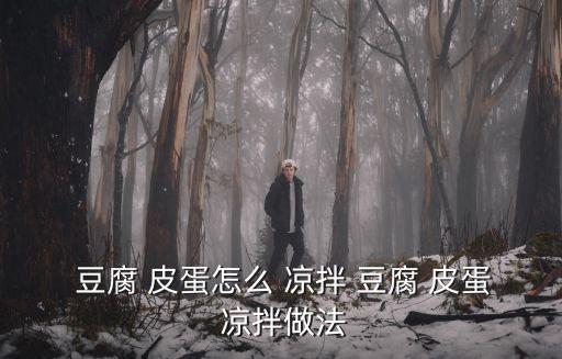  豆腐 皮蛋怎么 涼拌 豆腐 皮蛋 涼拌做法