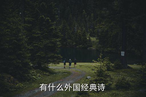 有什么外國(guó)經(jīng)典詩(shī)