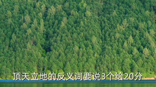 頂天立地的反義詞要說3個給20分