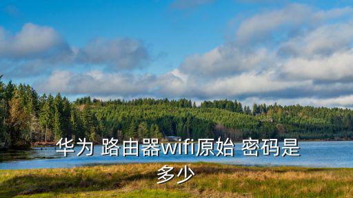  華為 路由器wifi原始 密碼是多少