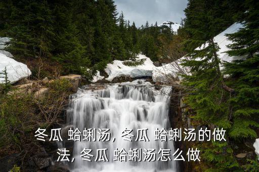  冬瓜 蛤蜊湯, 冬瓜 蛤蜊湯的做法, 冬瓜 蛤蜊湯怎么做