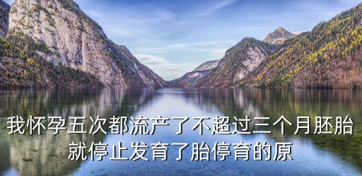 胎停原因，導致自然流產(chǎn)的原因都有哪些