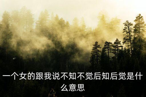 不知不覺(jué)的意思，無(wú)知無(wú)覺(jué)什么意思