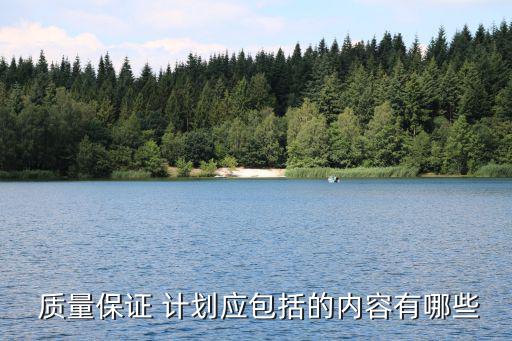  質量保證 計劃應包括的內容有哪些
