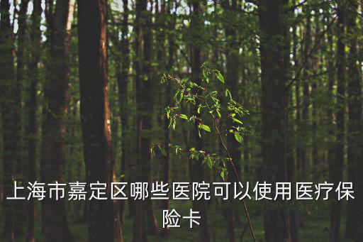 上海市嘉定區哪些醫院可以使用醫療保險卡