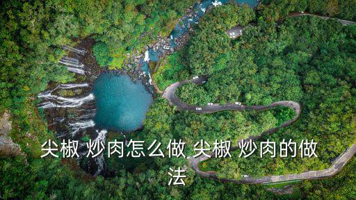  尖椒 炒肉怎么做 尖椒 炒肉的做法