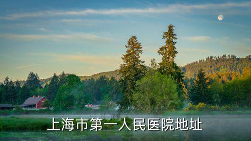 上海市第一人民醫(yī)院地址